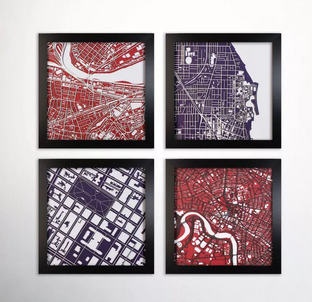 激光切割網格地圖，讓您看到不一樣的美