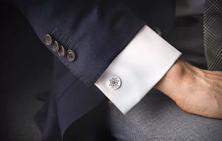 激光打標西裝袖扣：袖里玄機，扣人心弦