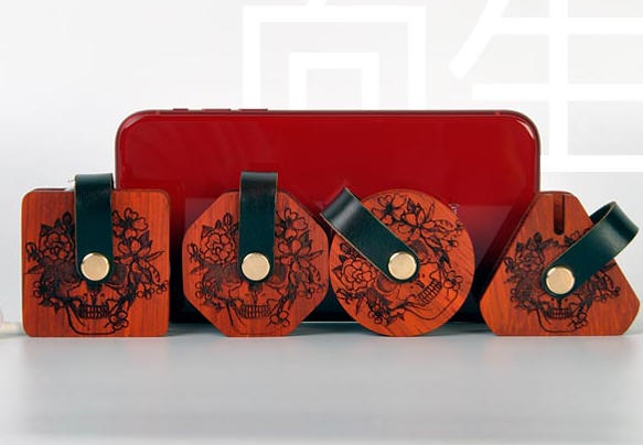 激光雕刻耳機纏繞器，解決您收納煩惱